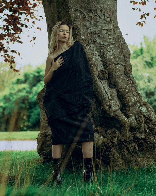 Hand Imprint Bag Dress