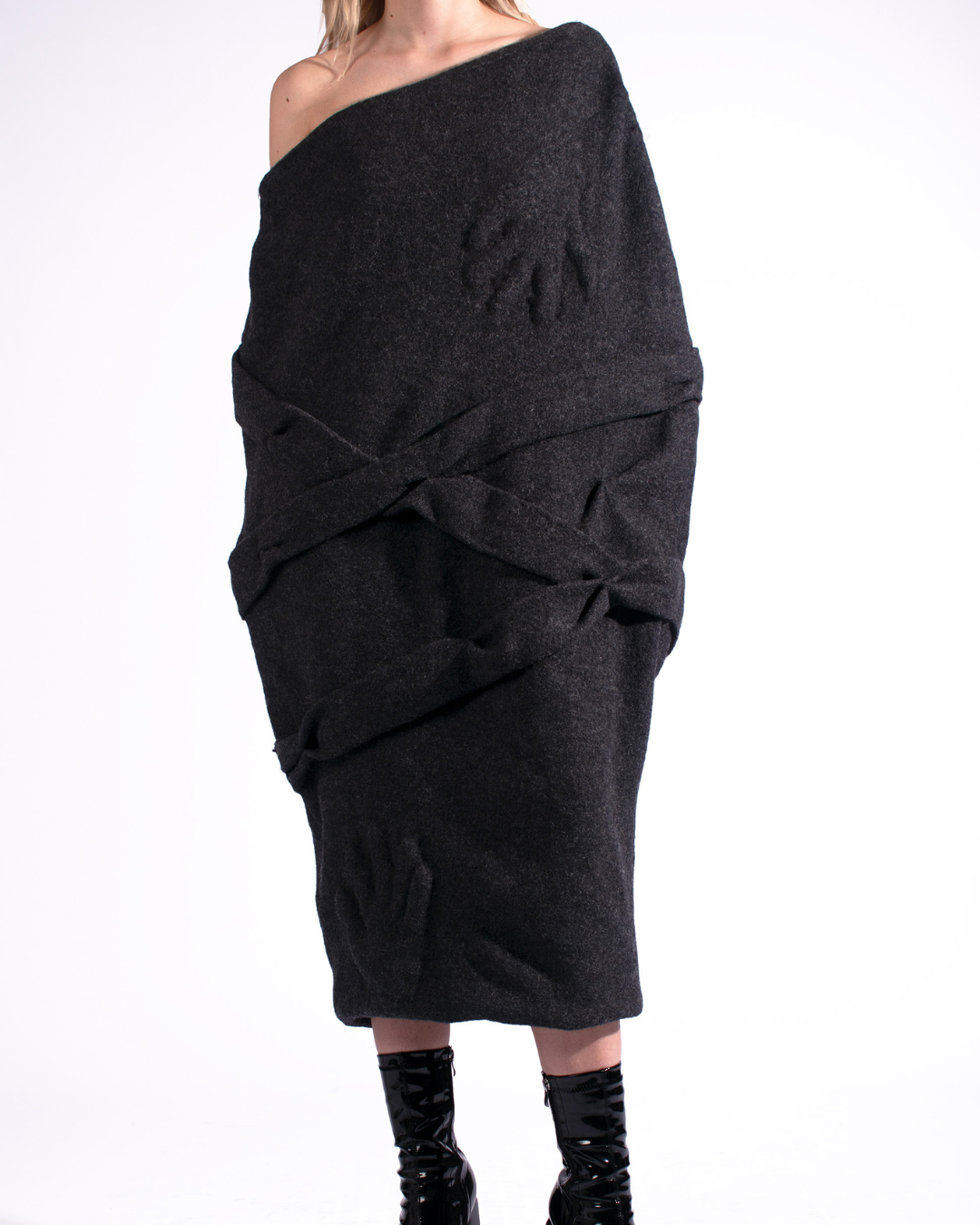 Hand Imprint Bag Dress
