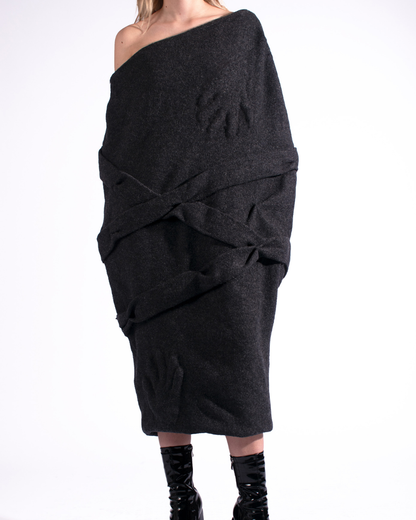 Hand Imprint Bag Dress
